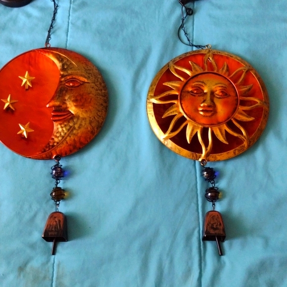 Other - Metal sun and moon copper colored chime